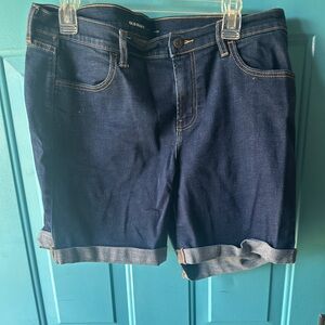 Old Navy Indigo Mid Rise Denim Shorts